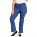 Plus Size Women's Curvie Fit Bootcut Jeans by June+Vie in Medium Blue (Size 22 W)