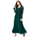 Plus Size Women's Beaded Lace Jacket Dress by Roaman's in Emerald Green (Size 24 W)