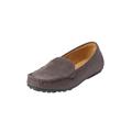 Wide Width Women's The Milena Slip On Flat by Comfortview in Slate Grey (Size 8 1/2 W)