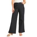 Plus Size Women's June Fit Wide-Leg Jeans by June+Vie in Dark Blue (Size 12 W)