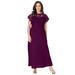 Plus Size Women's Lace Maxi Dress by Jessica London in Dark Berry (Size 16 W)