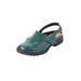 Wide Width Women's The Mariam Sling by Comfortview in Emerald Green (Size 9 W)