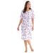 Plus Size Women's Print Sleepshirt by Dreams & Co. in Raspberry Sorbet Paris (Size M/L) Nightgown