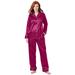 Plus Size Women's The Luxe Satin Pajama Set by Amoureuse in Pomegranate (Size 14/16) Pajamas