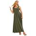 Plus Size Women's Sleeveless Sweetheart Dress by June+Vie in Dark Olive Green (Size 22/24)