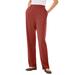 Plus Size Women's 7-Day Knit Straight Leg Pant by Woman Within in Red Ochre (Size 1X)