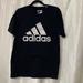 Adidas Tops | Adidas ‘The Go-To Tee’ Black T-Shirt Size Large | Color: Black/White | Size: L
