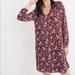 Madewell Dresses | Madewell Women's V-Neck, Button-Up Back, Mini Dress Size M | Color: Blue/Red | Size: M