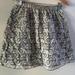 J. Crew Skirts | J Crew Size 8 Grey Lace Mini Skirt, Elastic Pull On Waist. Excellent Condition. | Color: Gray/Silver | Size: 8