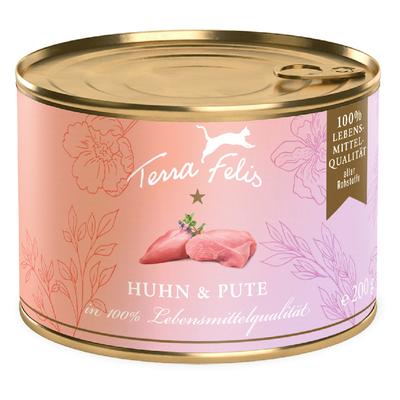 24x 200g Terra Felis Complete Huhn & Pute Katzenfutter nass