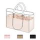DGAZ Silk Bag Organiser Insert Fits Chanel Deauville bag, Silky Smooth Bag Organiser, Luxury Handbag & Purse Shaper (Craie, Large)