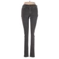 Hudson Jeans Jeggings - High Rise Skinny Leg Denim: Gray Bottoms - Women's Size 27 - Dark Wash