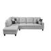 Brown Sectional - Golden Coast Furniture 103.5" 2 Pieces L-Shaped Modern Sectional Sofa w/ Chaise & Pillows For Living Room Microfiber/Micro | Wayfair