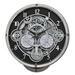 Rhythm U.S.A Inc Chronograph 15.35" Wall Clock Plastic in Gray/Black | 16.14 H x 15.35 W x 3.39 D in | Wayfair 4MH442WU08