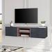 Red Barrel Studio® 53"W Elegant Floating TV Stand, Wall Mounted TV Stand for 60", Entertainment Center Media Console in Black | Wayfair