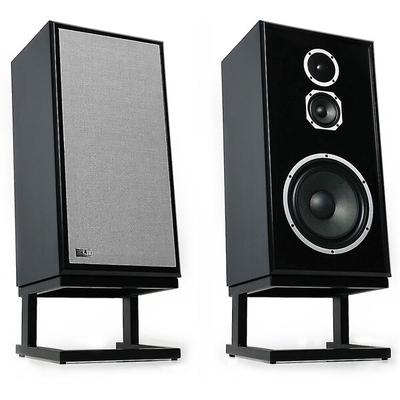 KLH Model Five Nordic Noir (BK) pr stand mount speakers w riser/stand