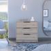 Classic Style 3-Drawers Dresser Chests for Bedroom, Superior Top, Modern Storage Dressers Organizer for Living Room, Hallway