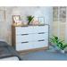 Contemporary Style 6-Drawer Rectangle Dresser for Bedroom, Superior Top, Modern Storage Dressers Organizer for Living Room