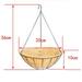 Coconut Hanging Basket Liners Round Natural Planter Liner Coconut Fiber Window Box Liners Planter Insert Trough Planter Coconut Basket Liners for Outdoor Plants