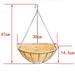 Coconut Hanging Basket Liners Round Natural Planter Liner Coconut Fiber Window Box Liners Planter Insert Trough Planter Coconut Basket Liners for Outdoor Plants