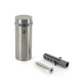 Sign Standoff 3/4 Diameter x 1-1/2 Barrel Length Brushed Stainless Finish Eco Lock Series Tamper Proof Standoff Pack of 8 by Outwater