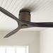 52 Casa Vieja Rustic Farmhouse 3 Blade Indoor Hugger Ceiling Fan with Remote Control Oil Rubbed Bronze Matte Black Wood for Living House Dining Room