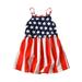 kpoplk 4th of July Baby Girl Outfit Toddler Kids Girls 4th of July Outfits Summer USA Flag American Flag Baby Girls Outfit(Red 3 Y)