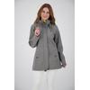 Softshellmantel DEPROC ACTIVE "PEAK ROBSON WOMEN", Damen, Gr. 46 (L), grau, 96% Polyester; 4% Elastan mit TPU Membrane, casual, Langarm mit verstellbarem Klettverschluss, Mäntel, auch in Großen Größen erhältlich