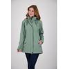 Softshellmantel DEPROC ACTIVE "PEAK ROBSON WOMEN", Damen, Gr. 46 (L), grau (slate), 96% Polyester; 4% Elastan mit TPU Membrane, casual, Langarm mit verstellbarem Klettverschluss, Mäntel, auch in Großen Größen erhältlich