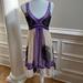 Anthropologie Dresses | Beautiful Silk Dress | Color: Cream/Purple | Size: 6