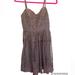 American Eagle Outfitters Dresses | American Eagle Outfitters Xs Mocha Brown Lace Overlay Mini Dress Corset Boho Euc | Color: Brown | Size: Xs