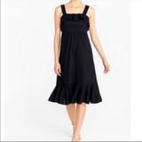 J. Crew Dresses | J. Crew Dresses J Crew Black Cotton Swiss Dot Midi Sundress Black | Color: Black | Size: 8