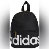 Adidas Bags | Adidas Linear Mini Backpack Small Travel Bag, One Size | Color: Black/White | Size: Os