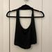 Urban Outfitters Tops | Black Halter Crop Top Urban Outfitters Size L (Fits M-Xl) | Color: Black | Size: L