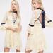 Free People Dresses | Free People Gilded Lace Dress Cream Sz Small | Color: Blue/Cream | Size: S