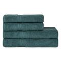 Homelover Organic Cotton 4 Piece Towel Set - 2 Bath Towels, 2 Hand Towels,%100 Turkish Cotton Extra Large Luxury Towel Sets for Bathroom, Hotel Quality Soft Towels Set, Forest Green