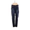 Lucky Brand Jeans - Low Rise Straight Leg Boyfriend: Blue Bottoms - Women's Size 00 - Dark Wash