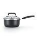 T-fal Signature 3 Qt. Saucepan w/ Lid Non Stick/Aluminum in Black/Gray | 6.5 H x 8.58 W in | Wayfair B0612464