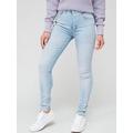 Calvin Klein Jeans High Rise Skinny Jeans - Blue