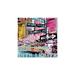 Red Barrel Studio® New York City Lights Print On Acrylic Glass Plastic/Acrylic in Black/Blue/Pink | 24 H x 24 W x 0.25 D in | Wayfair