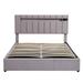 Latitude Run® Queen Storage Platform Bed Upholstered/Velvet in Gray | 45.1 H x 60.24 W x 81.1 D in | Wayfair EB5C5F7072524DCDBFA656A23A1B0485
