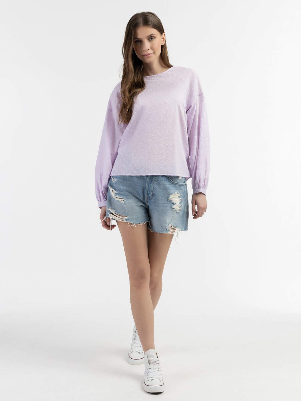 Dreimaster Bluse Damen purple, M Image