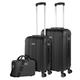 ITACA - Gepäck-Sets, Reisekoffer, Reisekoffer Set, Kofferset, Hartschalenkoffer, Trolley-Set, Luggage - Große Auswahl an Koffer & Trolleys für Jede Reise! 771115B, Schwarz