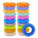 20 Pcs Spiral Hair Ties Clear Candy Colorful No Crease Hair Ties Ponytail Headband Elastic Coil Hair Ties Teleties Headband for Women Girls Curly Hair Straight Hair