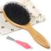 BESTOOL Hair Brush Boar Bristle Hair Brushes for Women men Kid Boar & Nylon Bristle Brush for Wet/Dry Hair Smoothing Massaging Detangling Everyday Brush Enhance Shine & Health