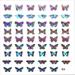 NKOOGH Reti Color Street Lot Butterfly Nail Stickers 3D Self Adhesive Nail Decals Colorful Butterflies Spring Flowers Nail Designs for Acrylic Nails Supplies Manicure Decorations