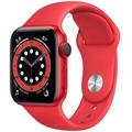 Pre-Owned Apple Watch Series 6 44mm GPS + Cellular Unlocked - Red Aluminum Case - Red Sport Band (2020) - Like New