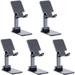 Cell Phone Holder Stand VREKEF Global Mobile Iphone Android for Office House Kitchen Desktop top charge Night Fully Foldable Portable Compatible for iphone 14/13/12/Smartphone/Tablet(Black-5 PCS)