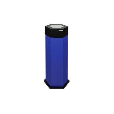 PROREGAL Abfallsammler mit Edelstahl-Einwurfklappe, 45L, HxBxT 83x32,5x37,5cm, Ultramarinblau, Abfallbehälter, Abfalleimer, Abfalltrennung, Edelstahl Image