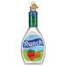 Bottle of Ranch Dressing Christmas Holiday Ornament Glass - Multi